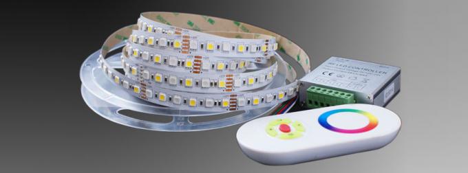 RGB + แถบไฟเปลี่ยนสี LED สีขาวอบอุ่น, ไฟ LED Strip หรี่แสงได้24VDC 0