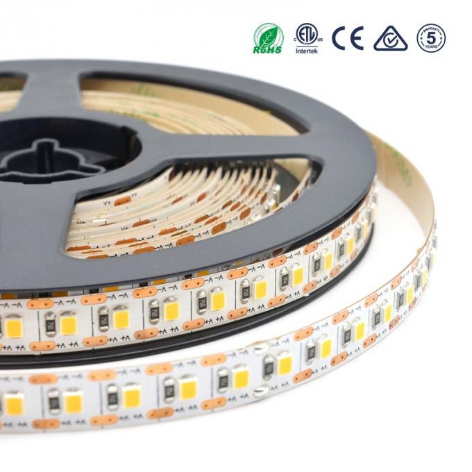 IP20 2835 ไฟ LED Strip แบบยืดหยุ่นได้ 120 LEDs / Meter ทุกๆ 1 LED Cuttable 5VDC 2