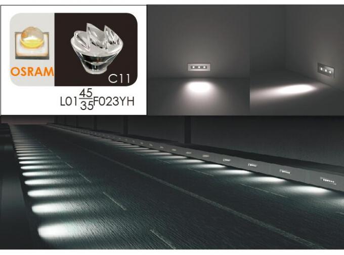 ไฟ LED ขั้นบันไดแบบฝังอสมมาตรดีไซน์ทันสมัย ​​IP65 / IP67 24V หรือ 110V 220V 3 * 2W 4