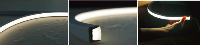 โคมไฟนีออน LED ใต้น้ำ, เทปนีออนขนาดเล็ก Light Anti - UV Ivory White PVC 3