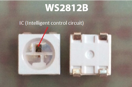 5VDC WS2812B ไฟ LED Strip แบบดิจิตอลแอดเดรส 30 พิกเซล / M และ 30 LEDs / M 2