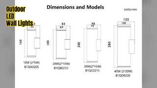 ไฟ LED ติดผนังกลางแจ้ง IP65 Dual Up Down