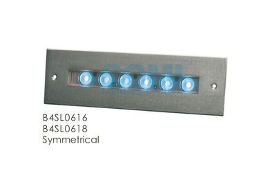 B4SL0616 B4SL0618 โคมไฟติดผนังแบบสมมาตรหรือแบบอสมมาตรแบบฝังเชิงเส้นไฟ LED Fountain Pool OEM / ODM มีจำหน่าย 12W