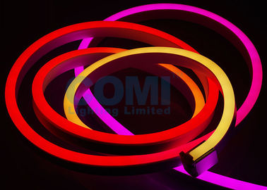 24V 5050 RGB แอดเดรส DMX Neon ไฟ LED Strip 8 พิกเซล / เมตร IP68 Waterproof